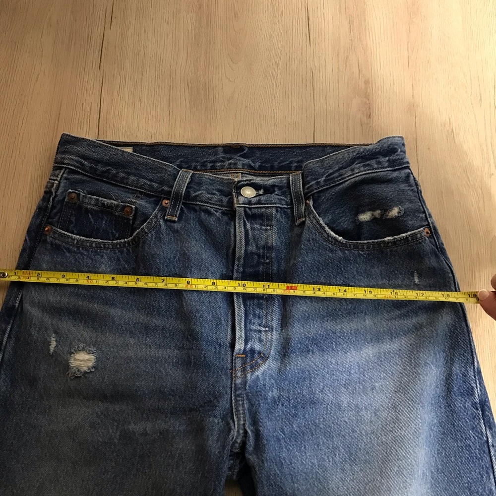 Levi’s Premium 501 Original fit Straight leg High rise Button Fly Jeans Size29 - Picture 15 of 15